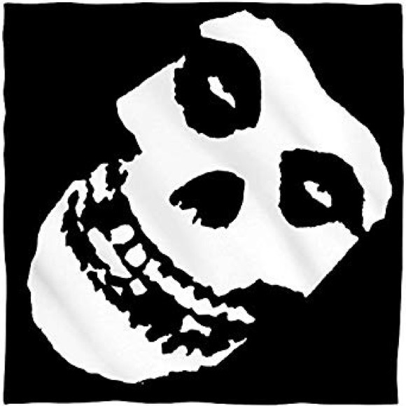 Misfits 🖤 Bandana Soft Skull Crimson Ghost - Picture 1 of 4